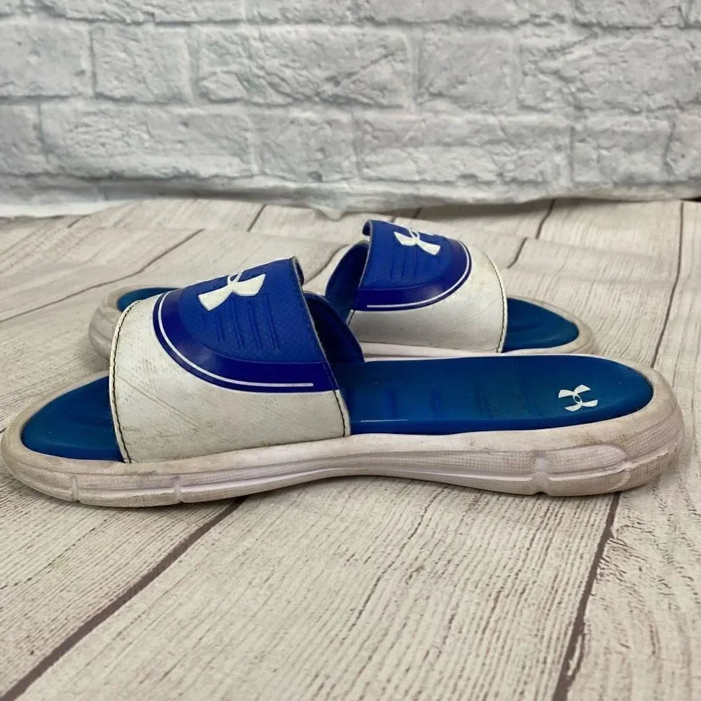 Under Armour comfort slides w/adjustable top strap sz 5 youth